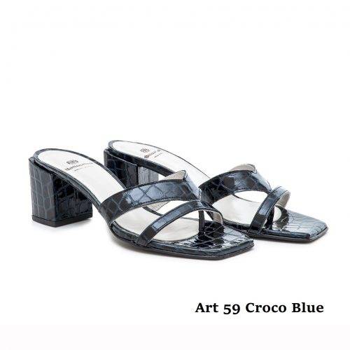 Women Shoes Art 59 Croco Blue
