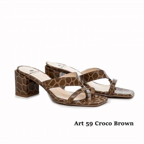 Women Shoes Art 59 Croco Brown