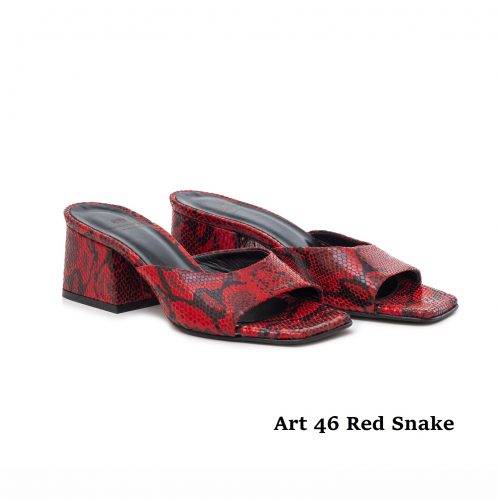 Women Shoes Art 46 Red Snake