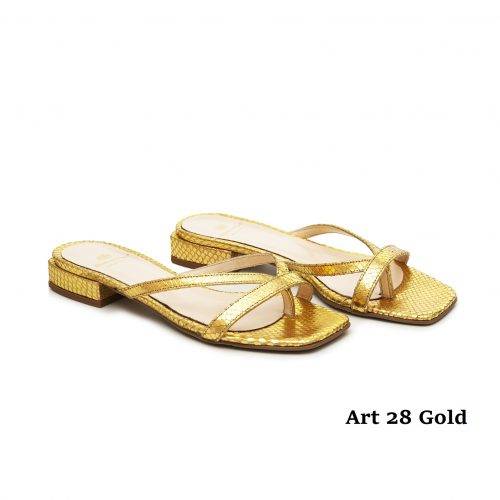 Women Shoes Art 28 Gold