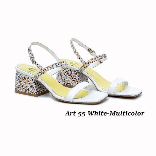 Women Shoes Art 59 White-Multicolor