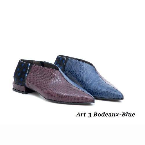 Women Shoes Art 3 Bordeaux-Blue