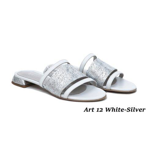 Women Shoes Art 12 White-Silver