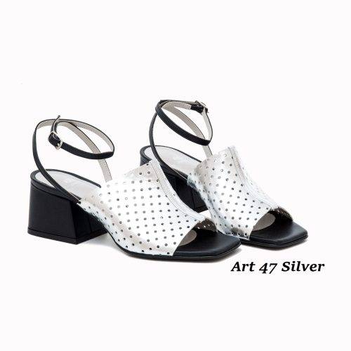 Women Shoes Art 47 Silver
