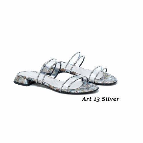 Women Shoes Art 13 Silver