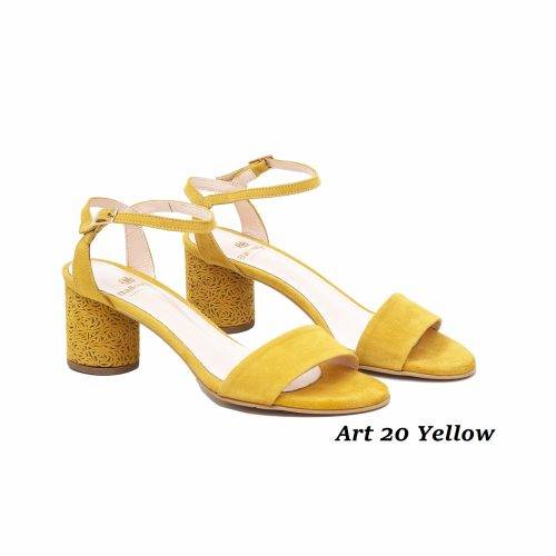 Women Shoes Art 20 Yellow