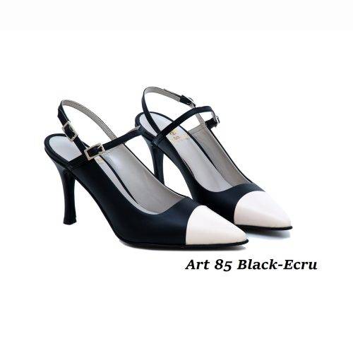 Women Shoes Art 85 Black-Ecru