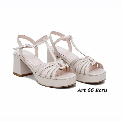 Women Shoes Art 66 Ecru
