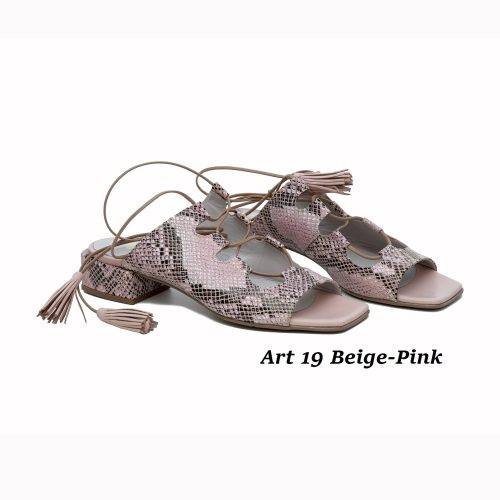 Women Shoes Art 19 Beige-Pink