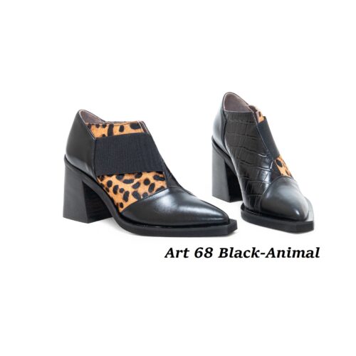 Women Shoes Art 68 Black-Animal
