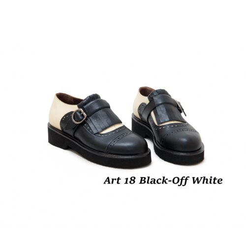 Women Shoes Art 18 Black-Off White