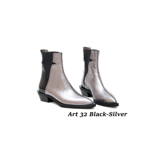 Women Shoes Art 32 Black-Silver