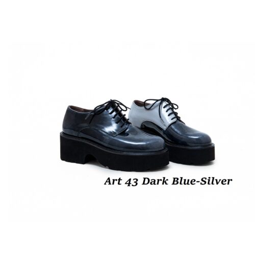 Women Shoes Art 43 Dark Blue-Silver