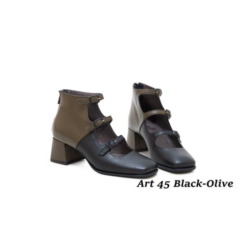 Women Shoes Art 45 Black-Olive