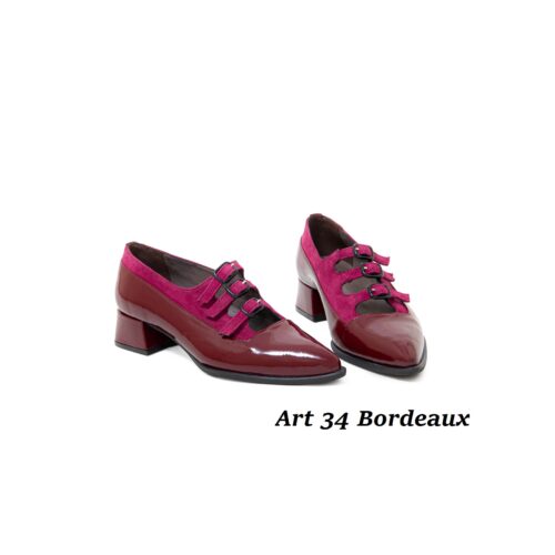 Women Shoes Art 34 Bordeaux