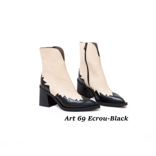 Women Shoes Art 69 Black-Ecrou