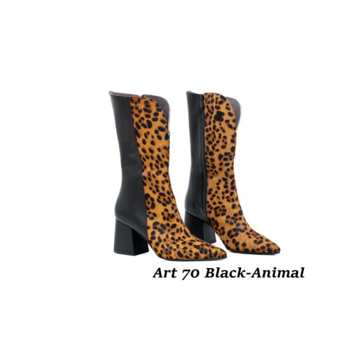 Women Shoes Art 70 Black-Animal