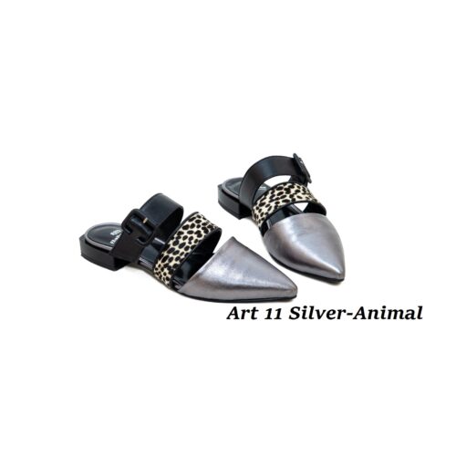 Women Shoes Art 11Silver-Animal