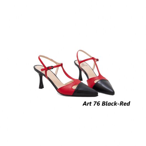 Women Shoes Art 76 Black-Red
