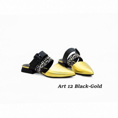 Women Shoes Art 12 Black-Gold