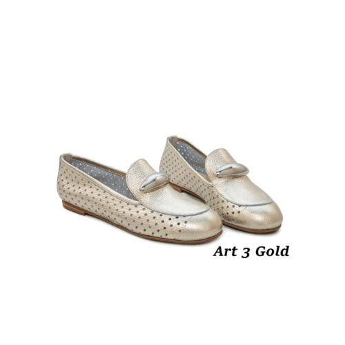 Women Shoes Art 3 Gold