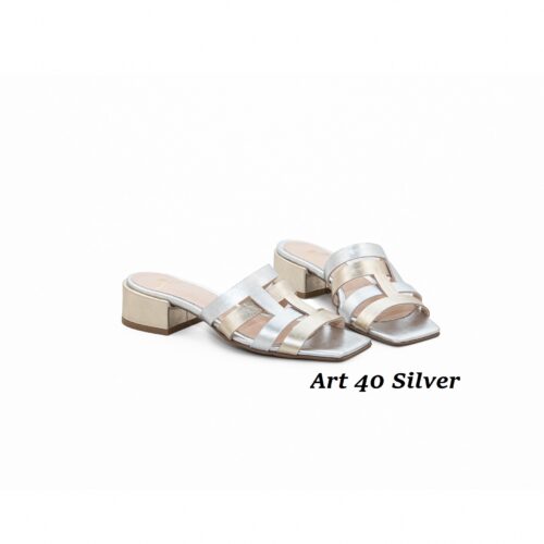 Women Shoes Art 40 Silver