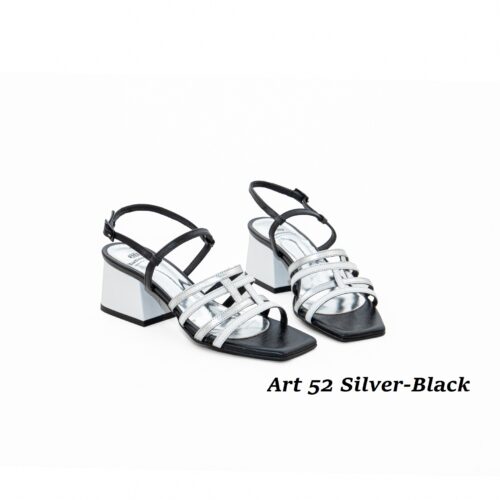 Women Shoes Art 52 Silver-Black