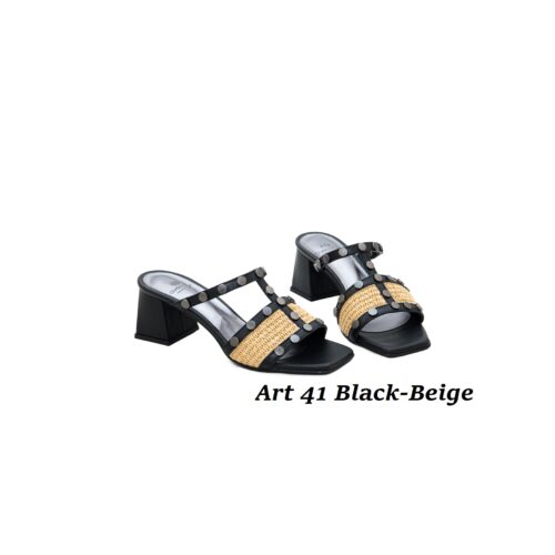 Women Shoes Art 41 Black-Beige