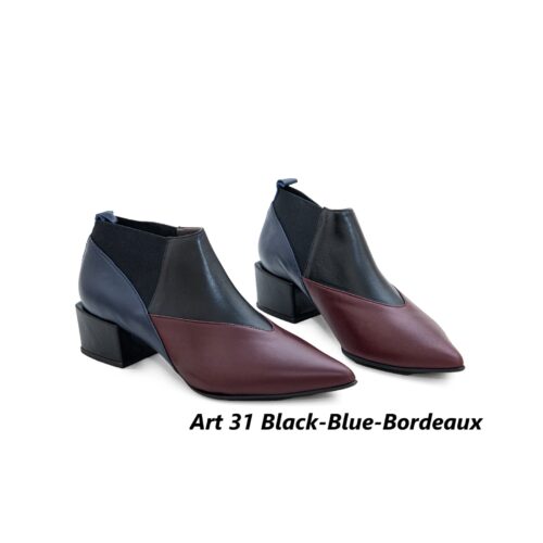 Women Shoes Art 31 Black-Blue-Bordeaux