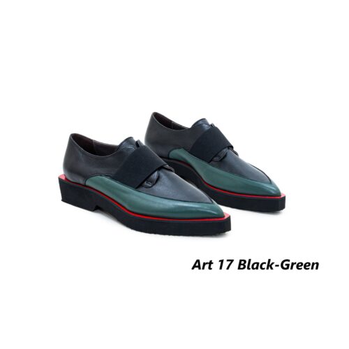 Women Shoes Art 17 Black-Green