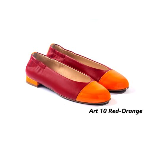 Women Shoes Art 10 Red-Orange