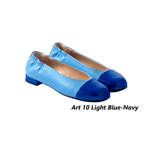 Women Shoes Art 10 Light Blue-Navy