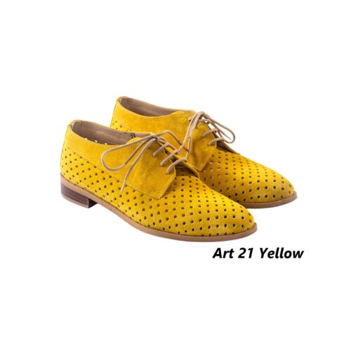 Women Shoes Art 21 Yellow