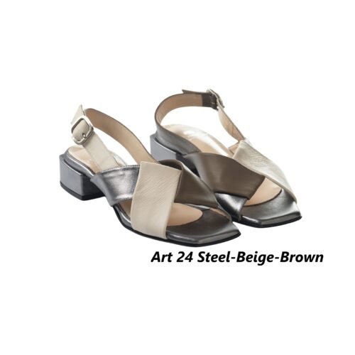 Women Shoes Art 24 Steel-Beige-Brown