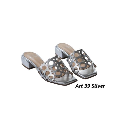 Women Shoes Art 39 Silver