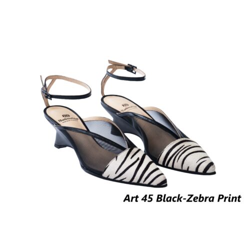 Women Shoes Art 45 Black-Zebra Print