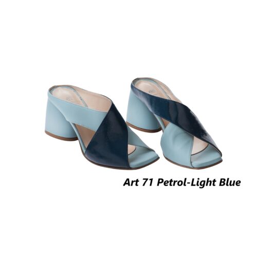 Women Shoes Art 71 Petrol-Light Blue