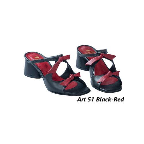 Women Shoes Art 51 Black-Red