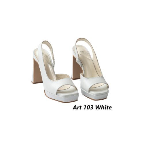 Women Shoes Art  103 White