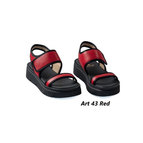Women Shoes Art  43 Red