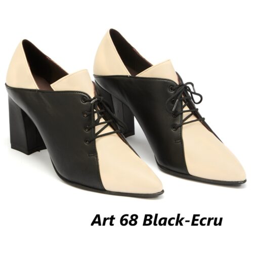 Women Shoes Art 68 Black-Ecru