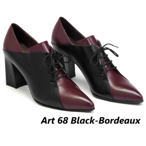 Women Shoes Art 68 Black-Bordeaux